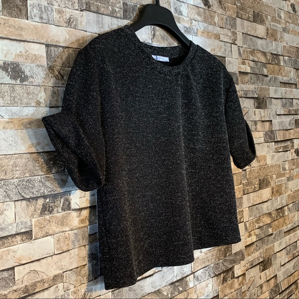 Zara Basic Cuffed Top - Picture 2 of 6